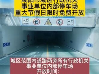 【微視頻】咸陽市城區(qū)行政機關事業(yè)單位內(nèi)部停車場重大節(jié)假日限時免費開放