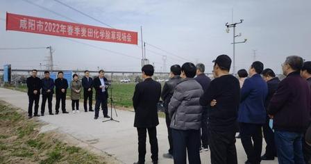 咸阳市2022年春季麦田化学除草现场会在兴平召开