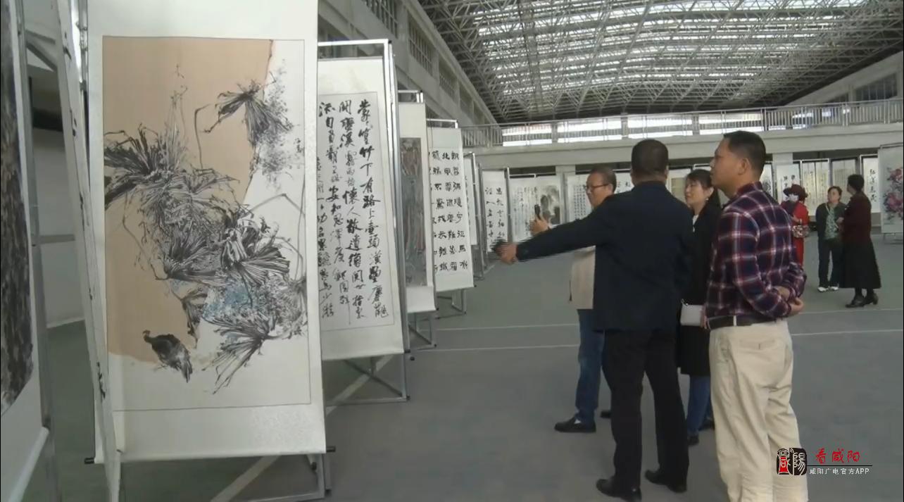 杨凌武功周至三区县首届书法绘画联展在武功县举办