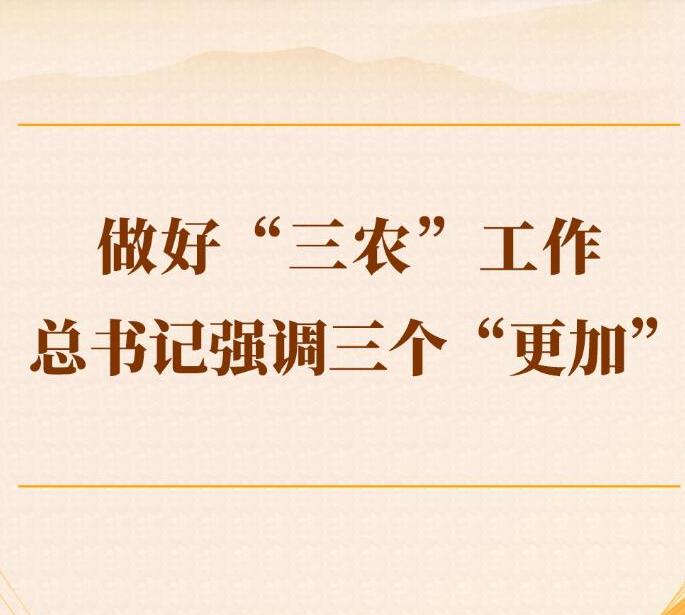 做好“三農”工作 總書記強調三個“更加”