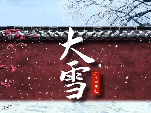 【视频】节气有约 | 中国传统文化二十四节气——大雪