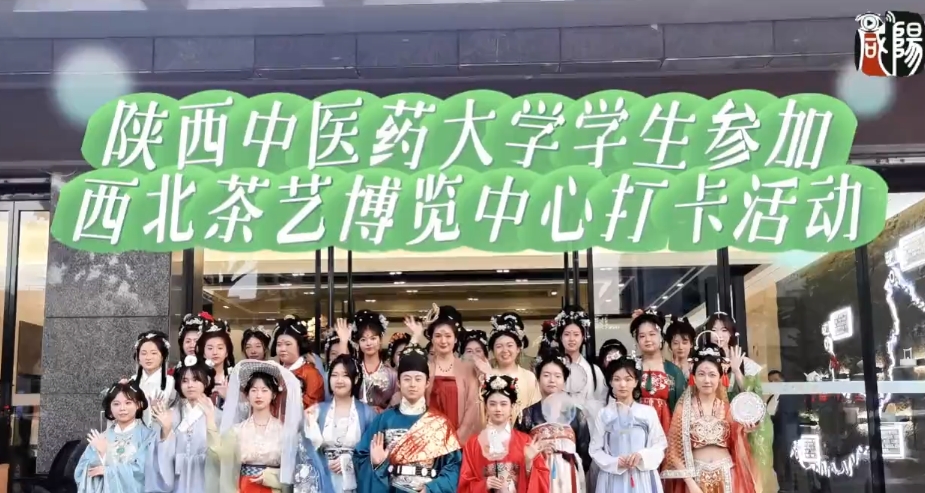 【视频】陕西中医药大学学子“打卡”西北茶艺博览中心，领略茶韵文化！