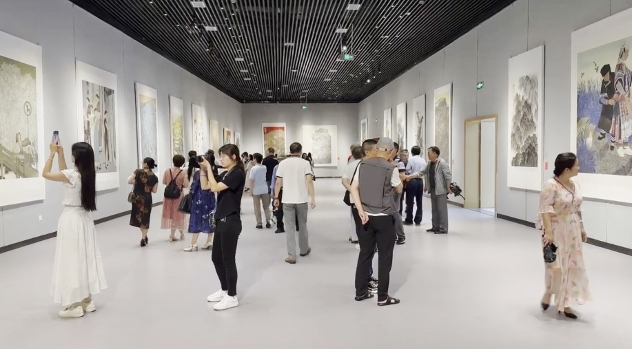 视觉盛宴！咸阳书画亮相衡阳