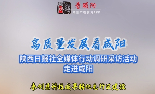 【视频】高质量发展看咸阳——秦创原科技成果转化先行区建设