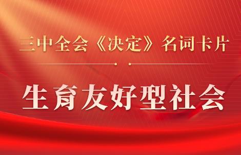 三中全会《决定》名词卡片天天学：生育友好型社会