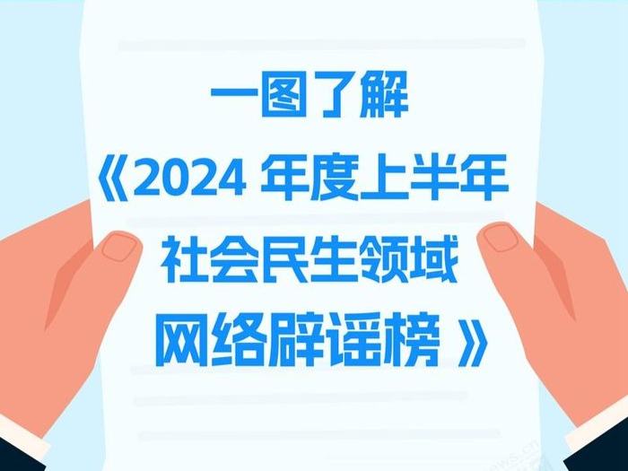 一图了解《2024年度上半年社会民生领域网络辟谣榜》