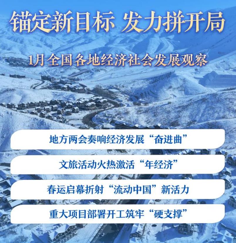 1月全国各地经济社会发展观察
