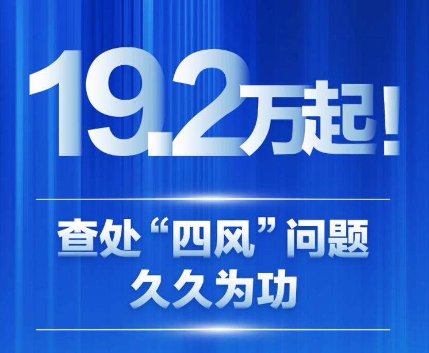 正風(fēng)反腐丨19.2萬(wàn)起！查處“四風(fēng)”問題久久為功