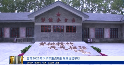 【视频新闻】全市举行2025年下半年重点项目观摩活动