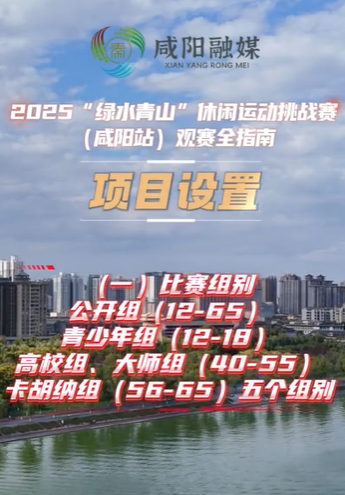 【视频】2025“绿水青山”休闲运动挑战赛（咸阳站）观赛全指南