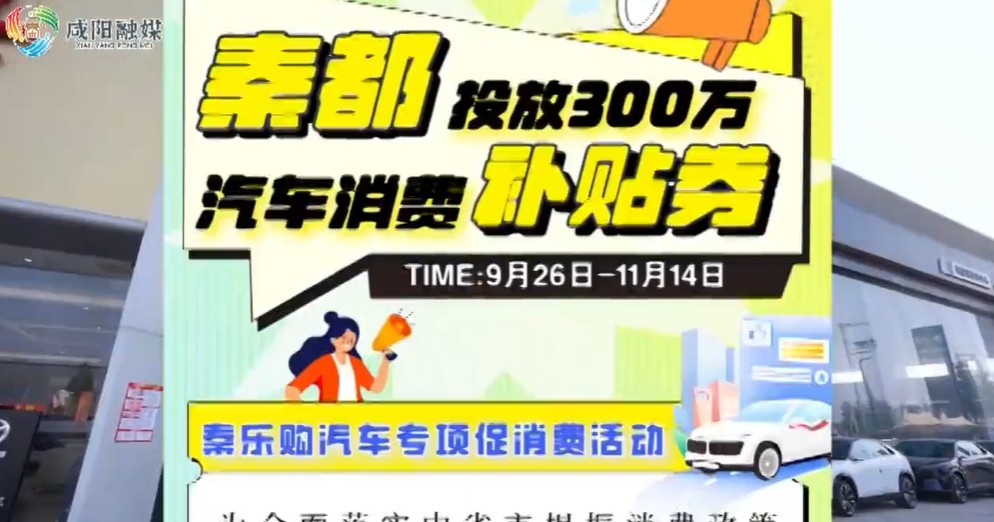 【视频】“秦乐购”点燃购车热  “一车带百业”促市场繁荣