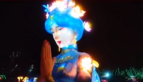 【视频】过大年 逛咸阳 | 渭柳湿地新春灯会等你来！