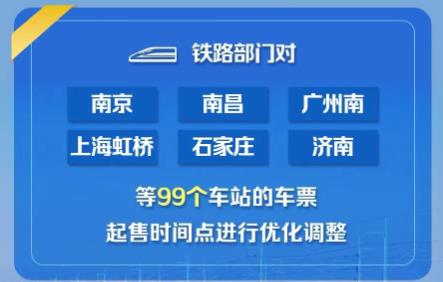 注意了！部分车站火车票起售时间点有变化