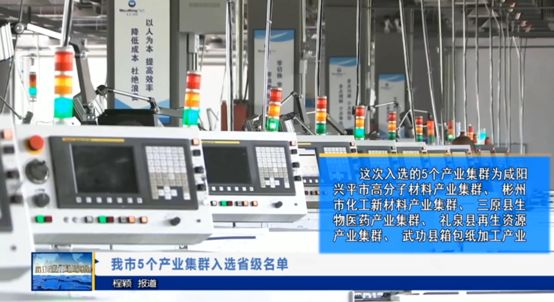 【视频新闻】我市5个产业集群入选省级名单