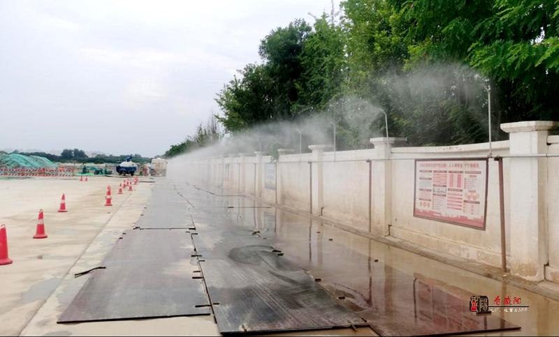 陕建六建集团浪潮项目强化建筑工地扬尘治理"打硬仗 下真功 见实效"_