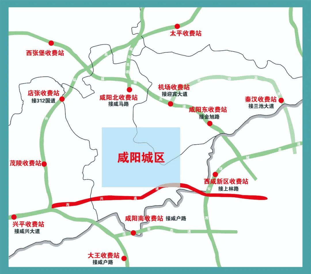 咸阳市城区内地图图片